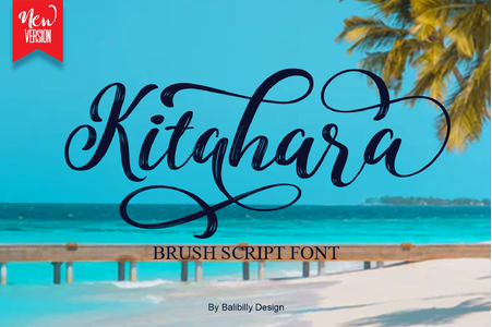Kitahara Brush Script demo vers